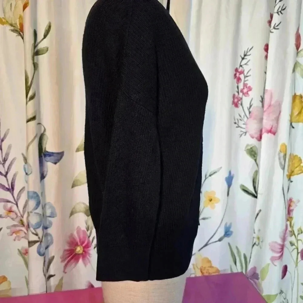 Banana Republic Women's Luxe Yarn Boyfriend Cardigan Dark Navy Blue Size Small - Picture 2 of 9